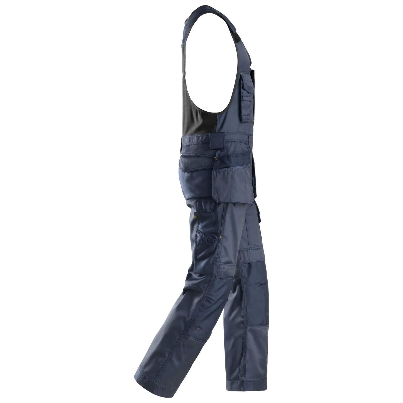 Snickers 0212 Craftsmen One piece Trousers Holster Pockets DuraTwill Navy Navy right #colour_navy-navy