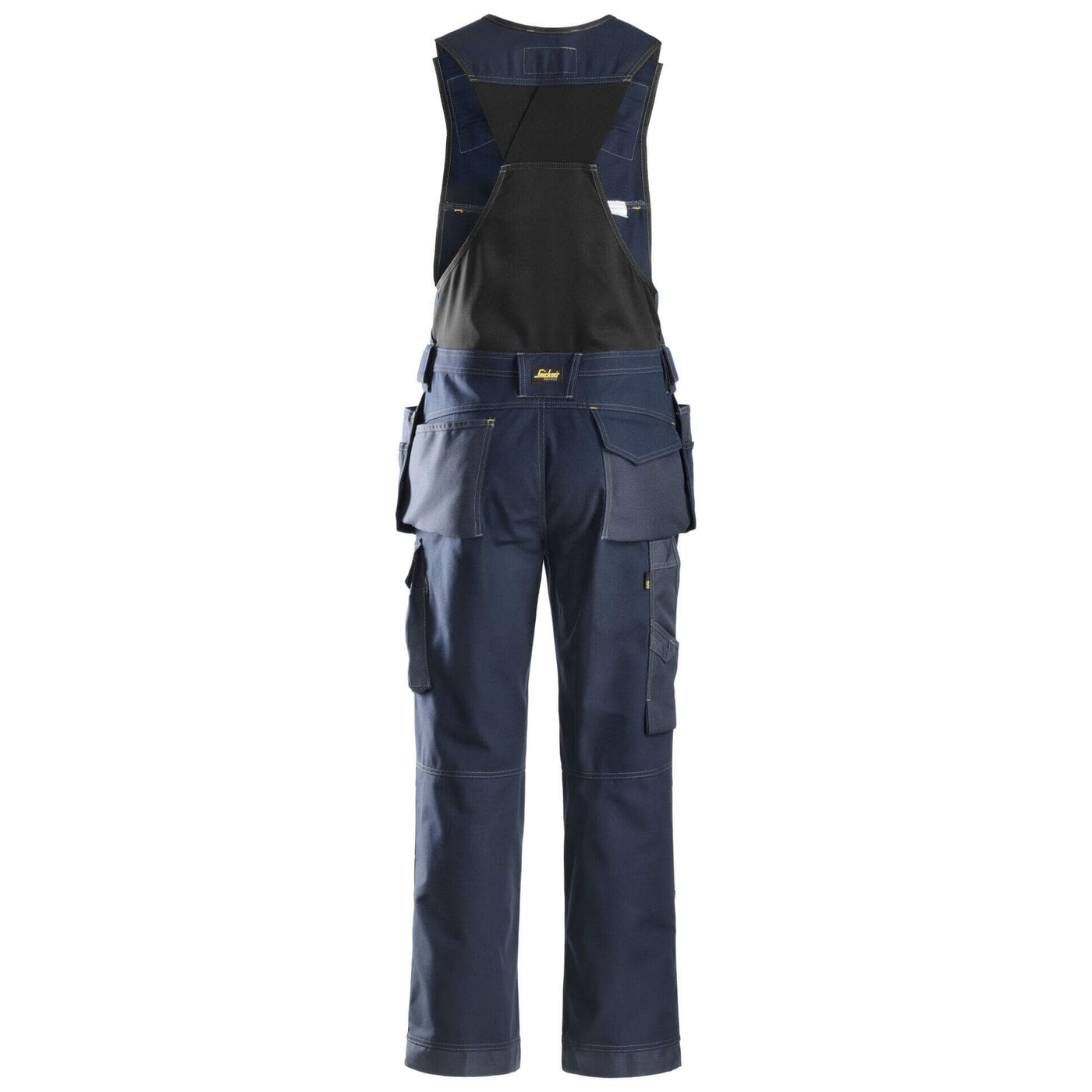 Snickers 0214 Craftsmen One piece Trousers Holster Pockets Canvas+ Navy Navy back #colour_navy-navy