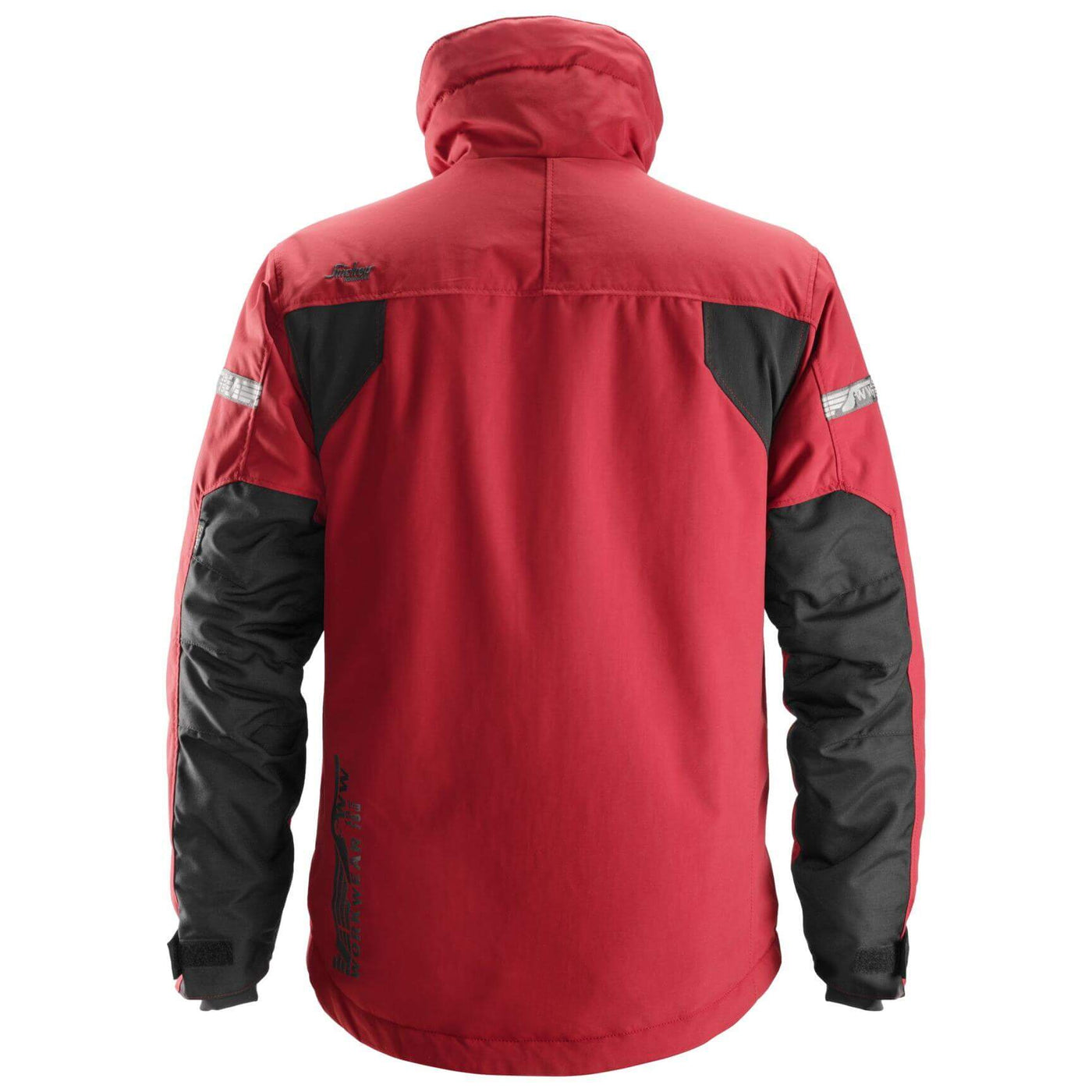Snickers 1100 AllroundWork 37.5 Insulated Jacket Chili Red Black back #colour_chili-red-black
