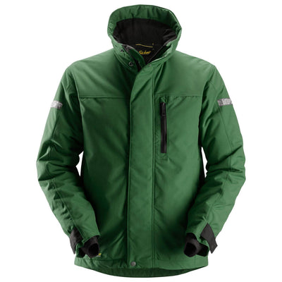Snickers 1100 AllroundWork 37.5 Insulated Jacket Forest Green Black Main #colour_forest-green-black