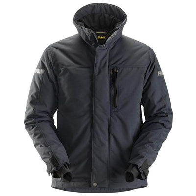 Snickers 1100 AllroundWork 37.5 Insulated Jacket Steel Grey Black Main #colour_steel-grey-black