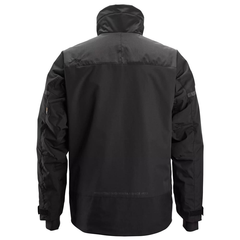 Snickers 1106 AllroundWork Insulated Jacket Black Black back #colour_black-black