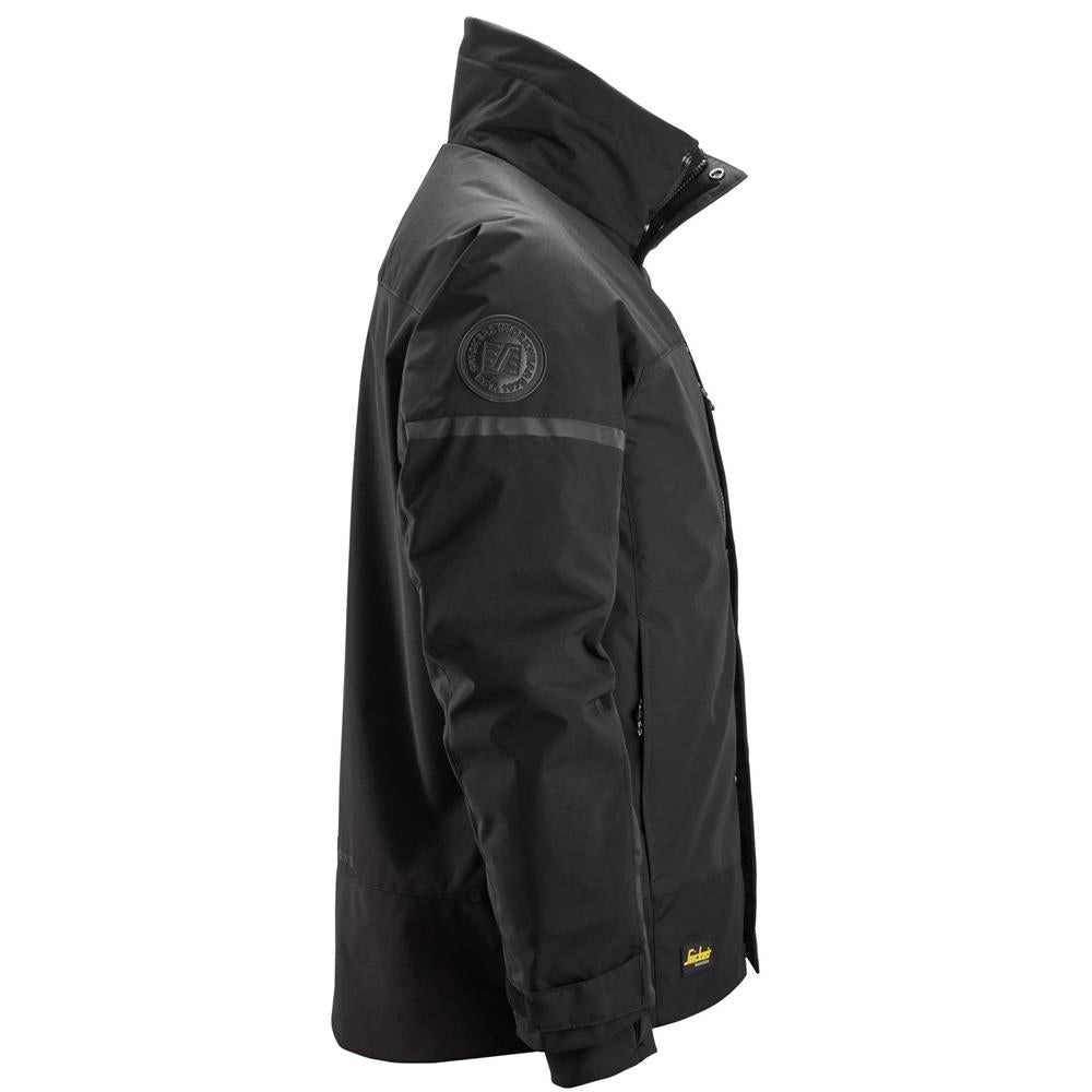 Snickers 1106 AllroundWork Insulated Jacket Black Black right #colour_black-black