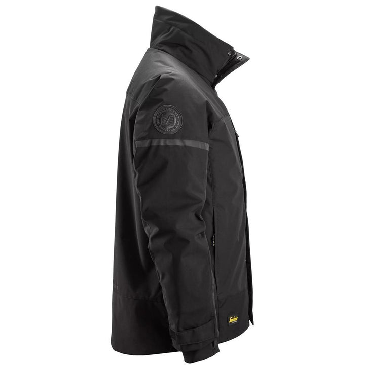 Snickers 1106 AllroundWork Insulated Jacket Black Black right #colour_black-black