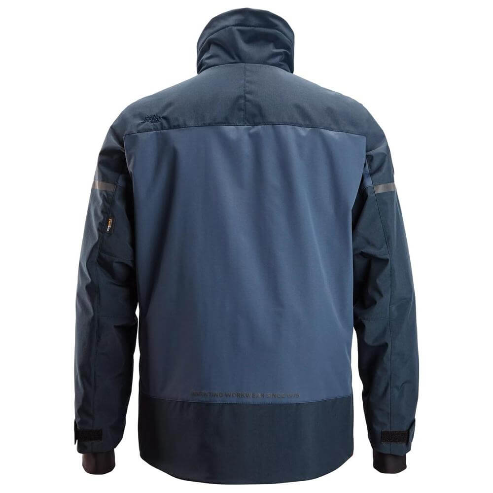 Snickers 1106 AllroundWork Insulated Jacket Navy Dark Navy back #colour_navy-dark-navy