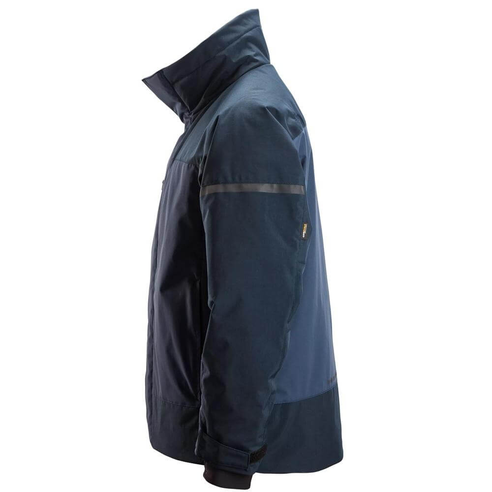 Snickers 1106 AllroundWork Insulated Jacket Navy Dark Navy left #colour_navy-dark-navy