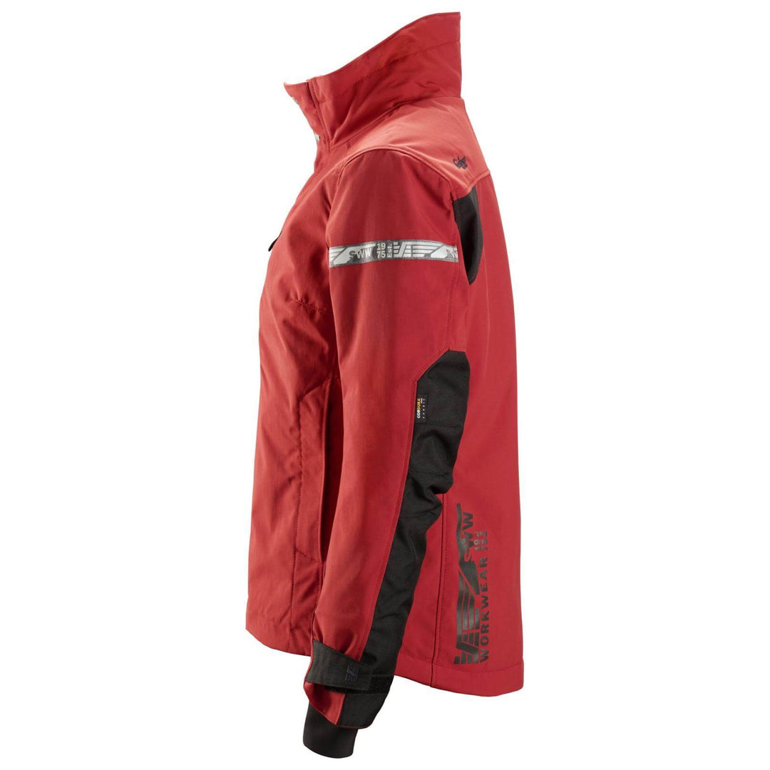 Snickers 1107 AllroundWork Womens 37.5 Insulated Jacket Chili Red Black left #colour_chili-red-black