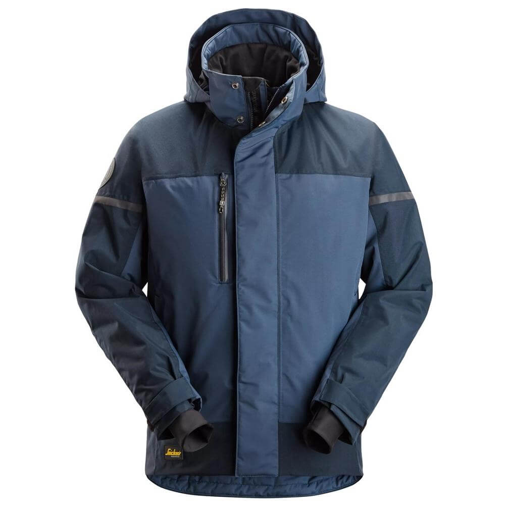 Snickers 1112 AllroundWork Waterproof Insulated Jacket Navy Dark Navy Main #colour_navy-dark-navy