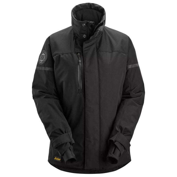 Snickers 1117 AllroundWork Womens Insulated Jacket Black Black Main #colour_black-black