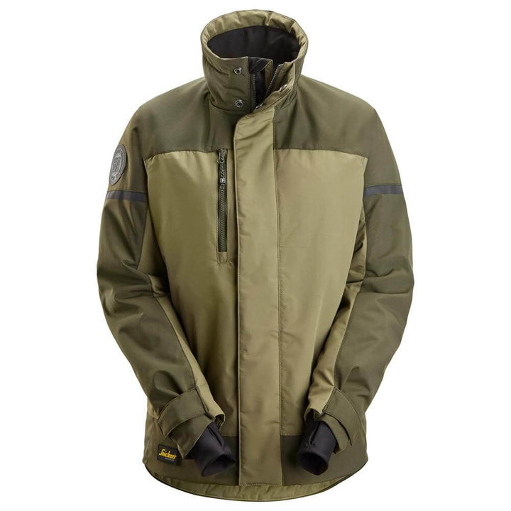 Snickers 1117 AllroundWork Womens Insulated Jacket Khaki Green Dark Khaki Green Main #colour_khaki-green-dark-khaki-green