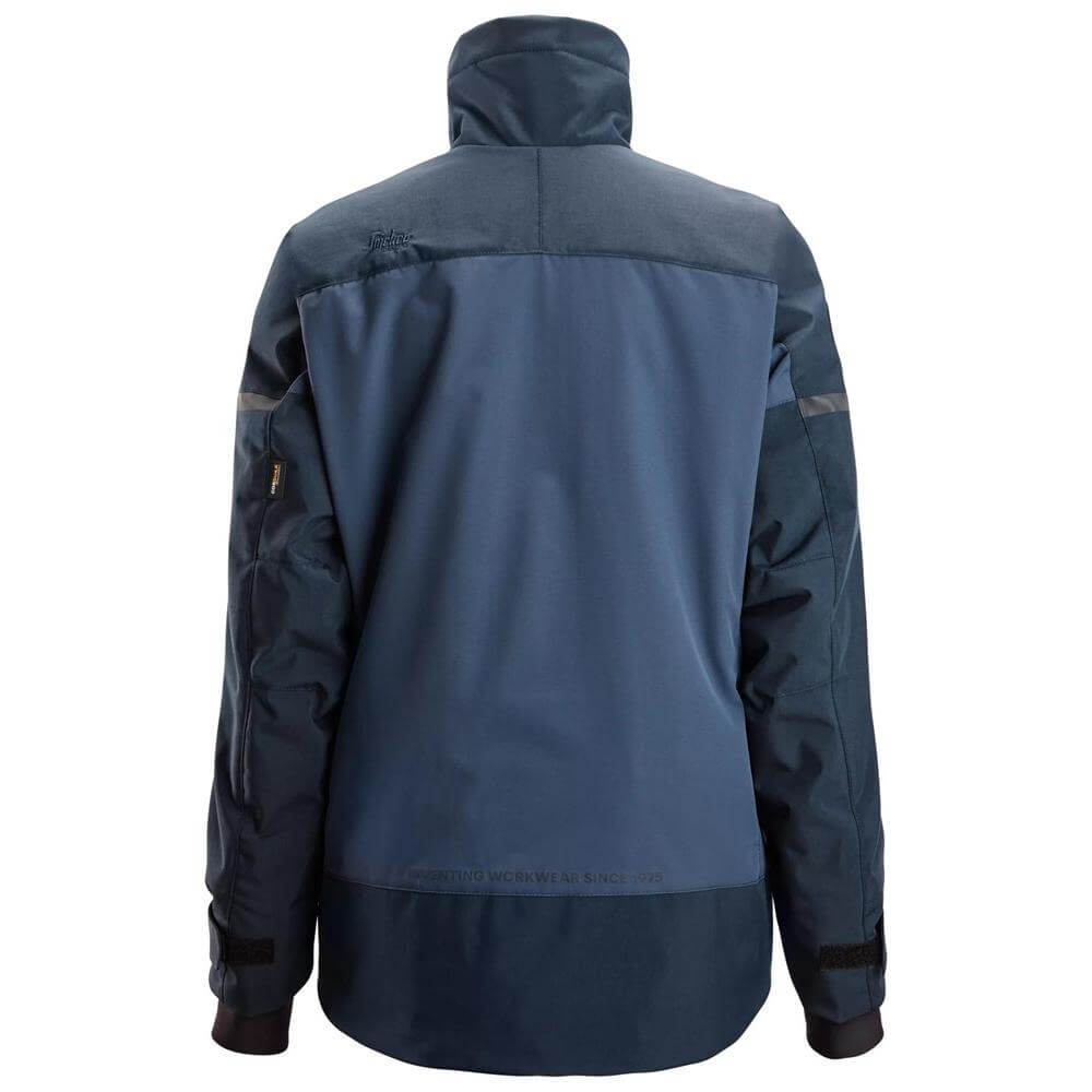 Snickers 1117 AllroundWork Womens Insulated Jacket Navy Dark Navy back #colour_navy-dark-navy