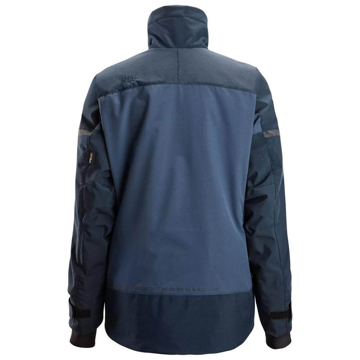 Snickers 1117 AllroundWork Womens Insulated Jacket Navy Dark Navy back #colour_navy-dark-navy