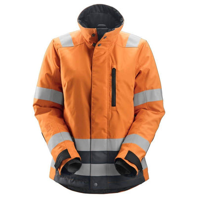 Snickers 1137 Womens Hi Vis 37.5 Insulated Jacket Class 2 3 Hi Vis Orange Steel Grey Main #colour_hi-vis-orange-steel-grey