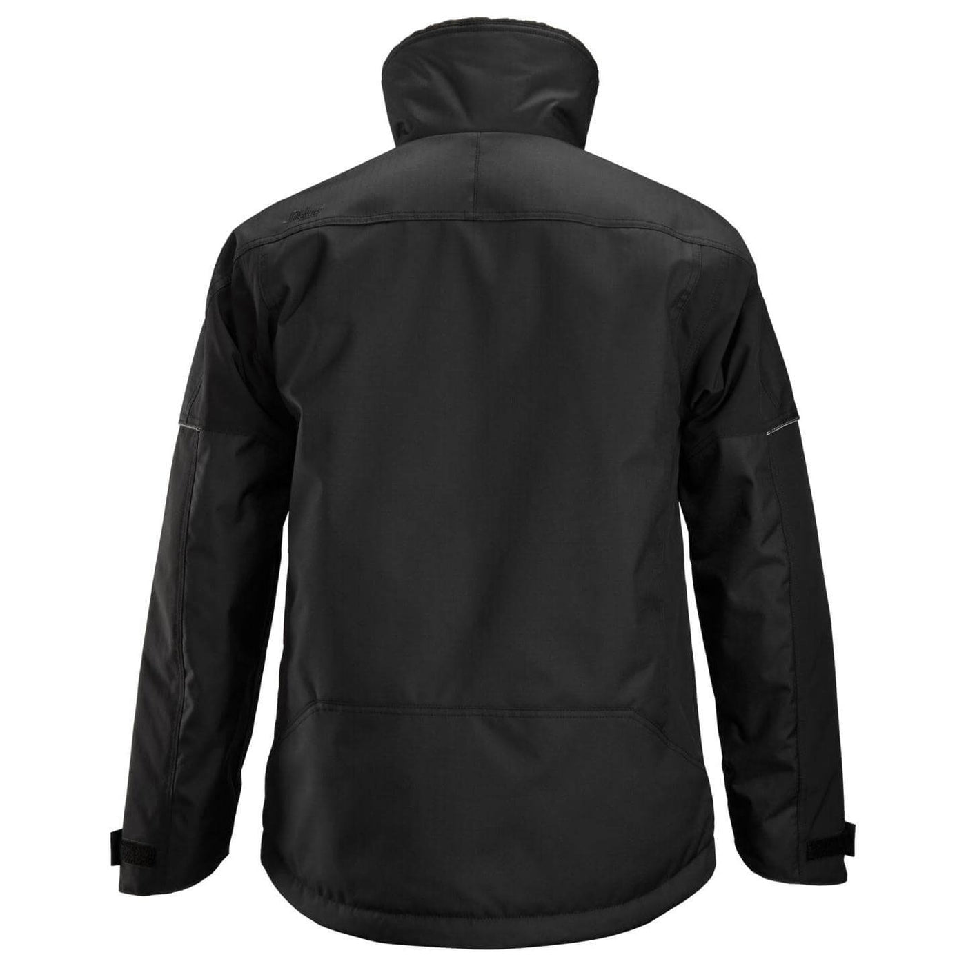 Snickers 1148 AllroundWork Winter Jacket Black Black back #colour_black-black
