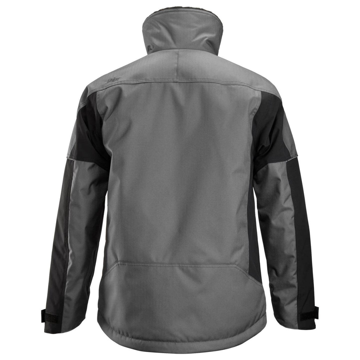 Snickers 1148 AllroundWork Winter Jacket Grey Black back #colour_grey-black