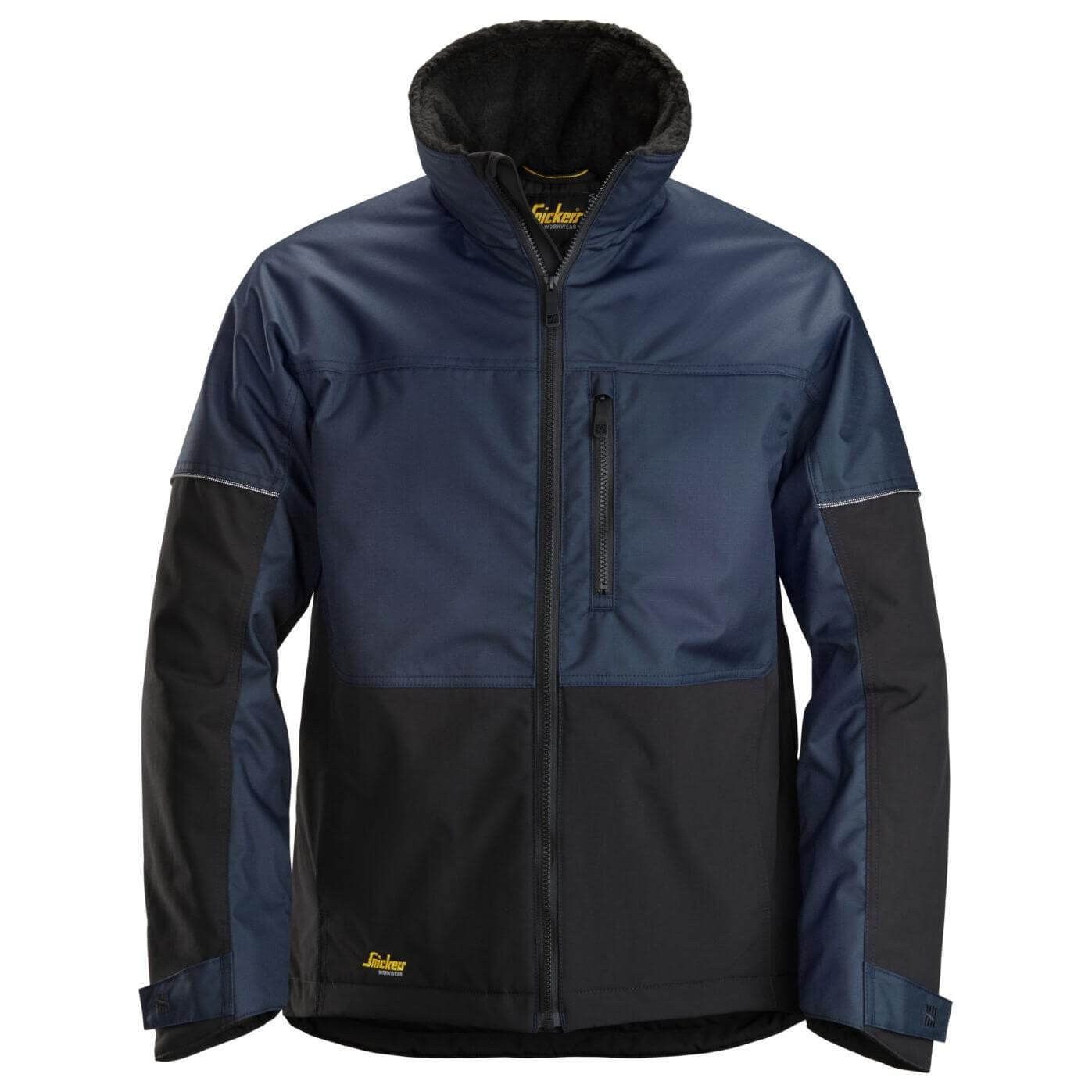 Snickers 1148 AllroundWork Winter Jacket Navy Black Main #colour_navy-black