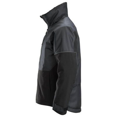 Snickers 1148 AllroundWork Winter Jacket Steel Grey Black left #colour_steel-grey-black