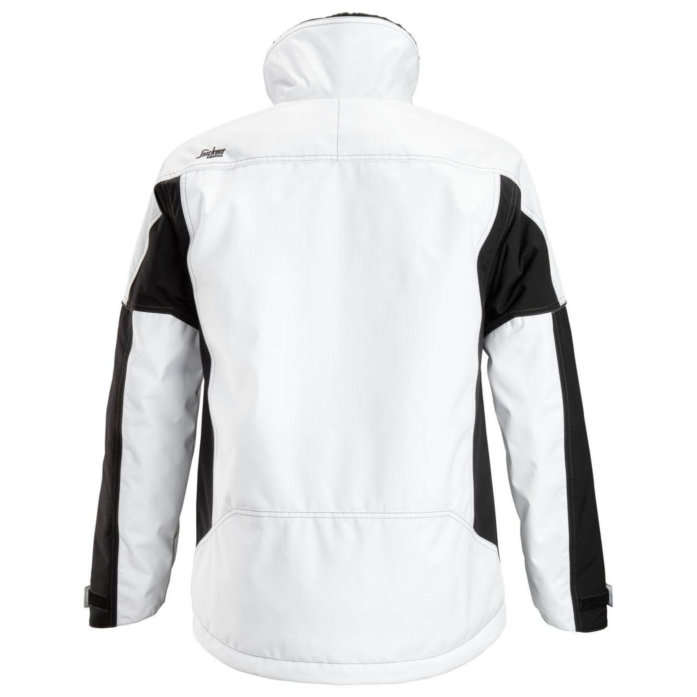 Snickers 1148 AllroundWork Winter Jacket White Black back #colour_white-black
