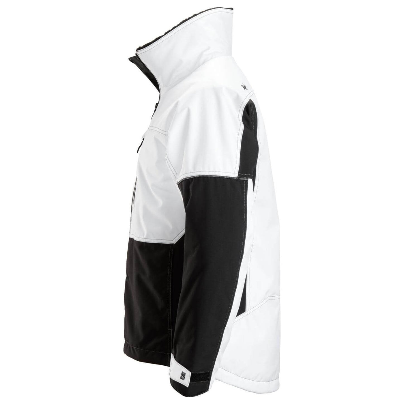 Snickers 1148 AllroundWork Winter Jacket White Black left #colour_white-black