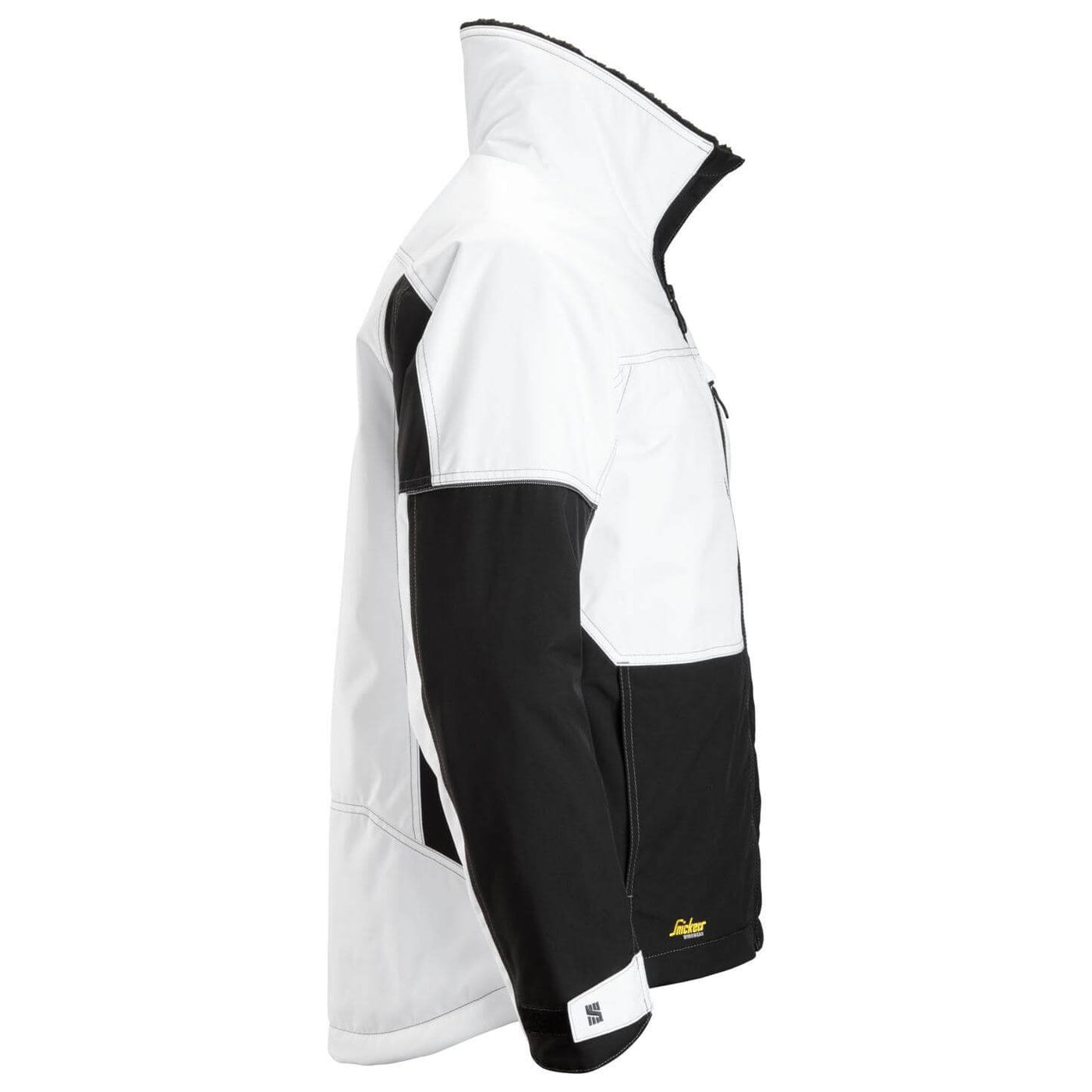 Snickers 1148 AllroundWork Winter Jacket White Black right #colour_white-black