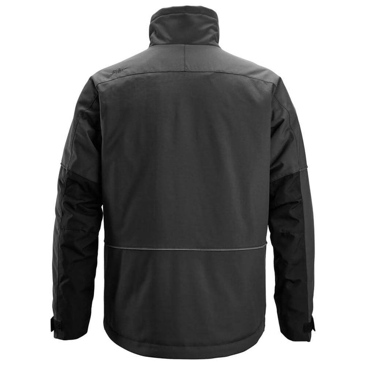 Snickers 1158 AllroundWork Winter Jacket Black Black back #colour_black-black