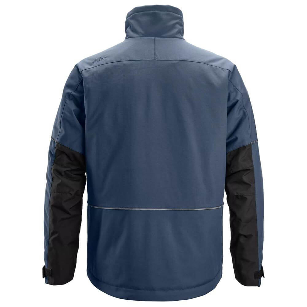 Snickers 1158 AllroundWork Winter Jacket Navy Black back #colour_navy-black