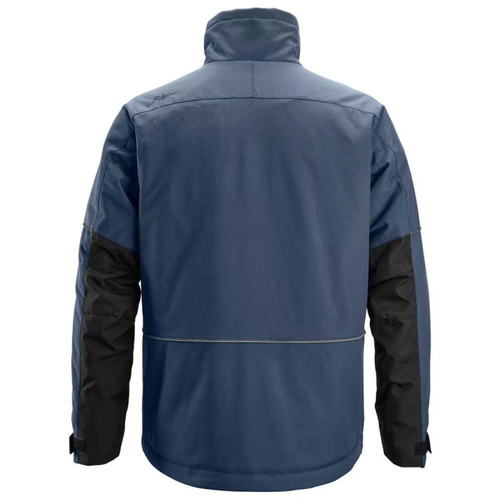Snickers 1158 AllroundWork Winter Jacket Navy Black back #colour_navy-black