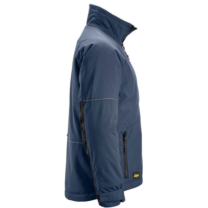 Snickers 1158 AllroundWork Winter Jacket Navy Black left #colour_navy-black