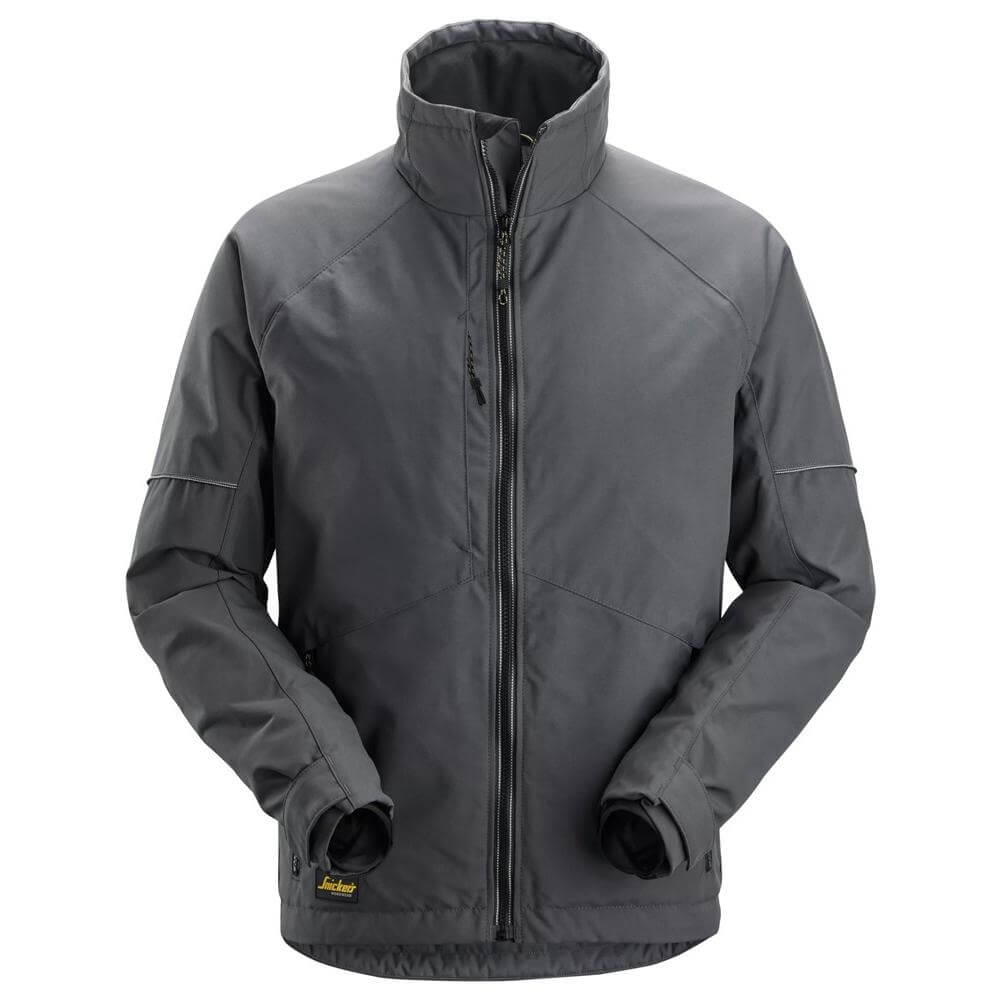 Snickers 1158 AllroundWork Winter Jacket Steel Grey Black Main #colour_steel-grey-black