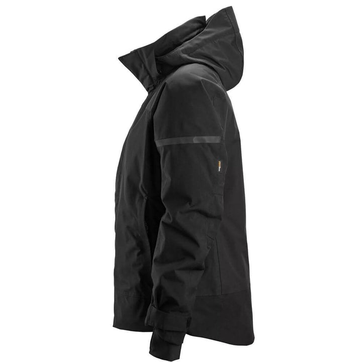 Snickers 1177 AllroundWork Womens Waterproof Insulated Jacket Black Black left #colour_black-black