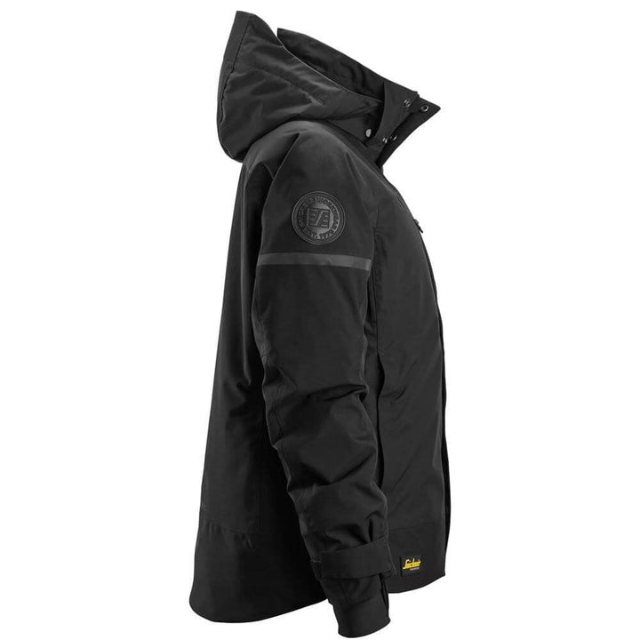 Snickers 1177 AllroundWork Womens Waterproof Insulated Jacket Black Black right #colour_black-black