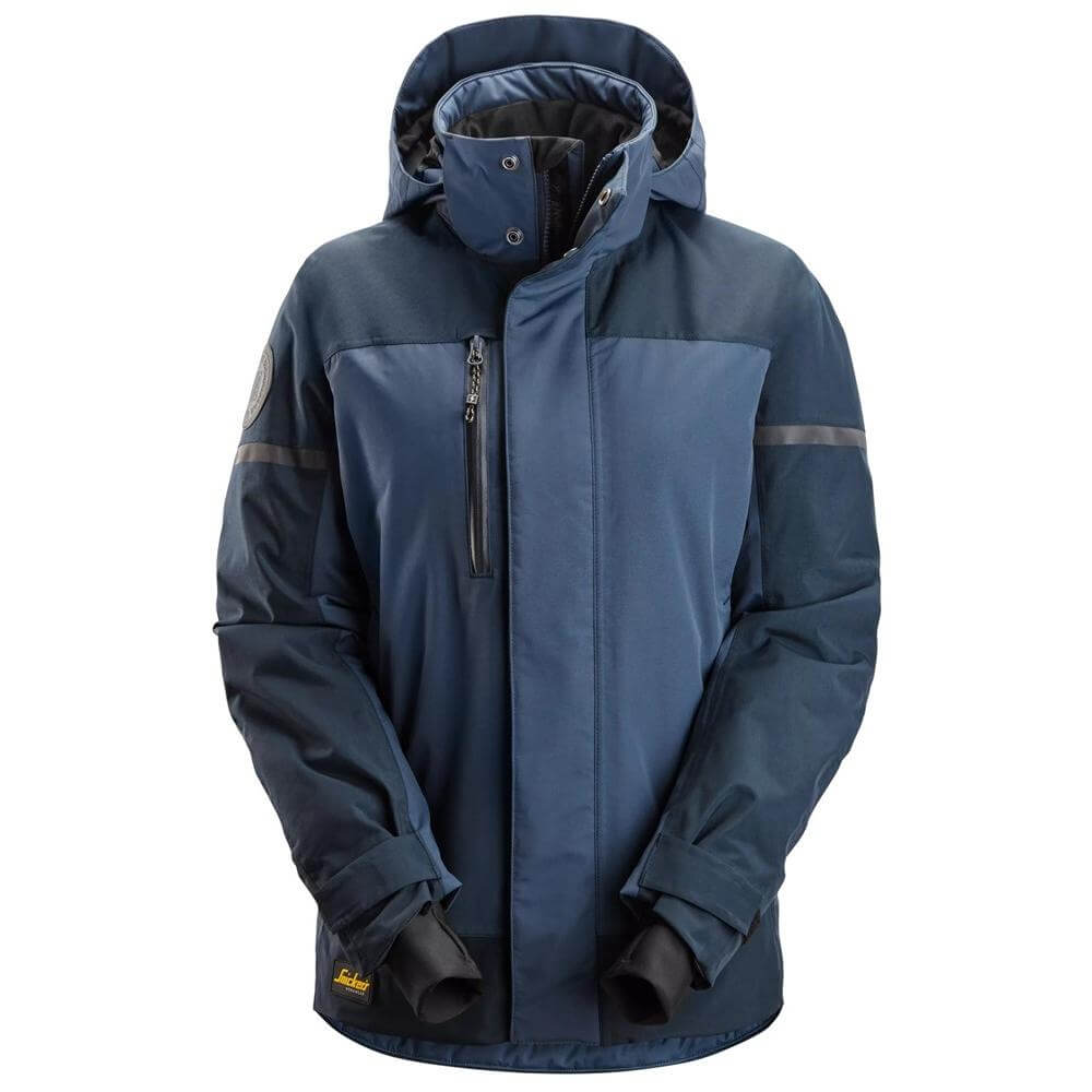 Snickers 1177 AllroundWork Womens Waterproof Insulated Jacket Navy Dark Navy Main #colour_navy-dark-navy