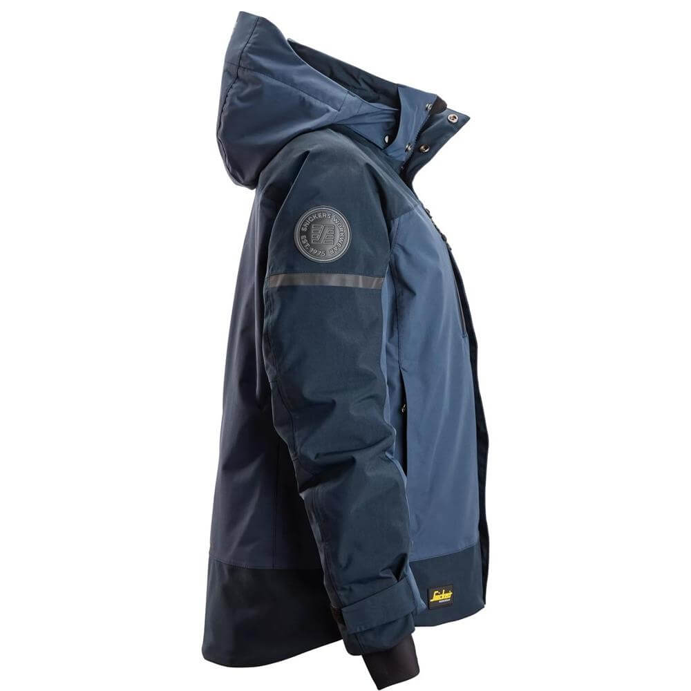 Snickers 1177 AllroundWork Womens Waterproof Insulated Jacket Navy Dark Navy right #colour_navy-dark-navy