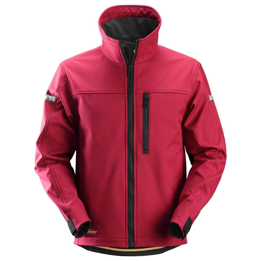 Snickers 1200 AllroundWork Soft Shell Jacket Chili Red Black Main #colour_chili-red-black