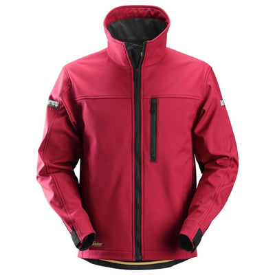 Snickers 1200 AllroundWork Soft Shell Jacket Chili Red Black Main #colour_chili-red-black