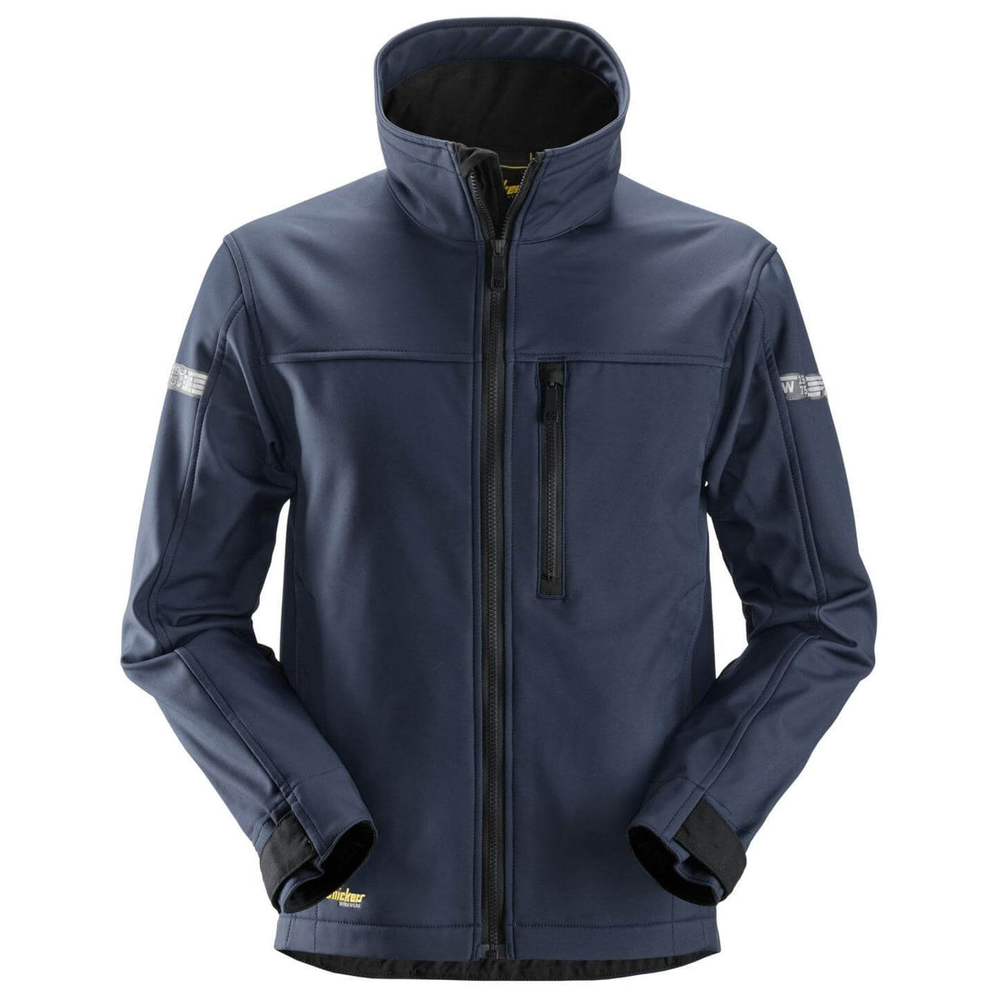 Snickers 1200 AllroundWork Soft Shell Jacket Navy Black Main #colour_navy-black