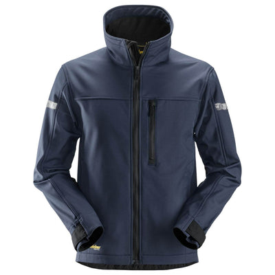 Snickers 1200 AllroundWork Soft Shell Jacket Navy Black Main #colour_navy-black
