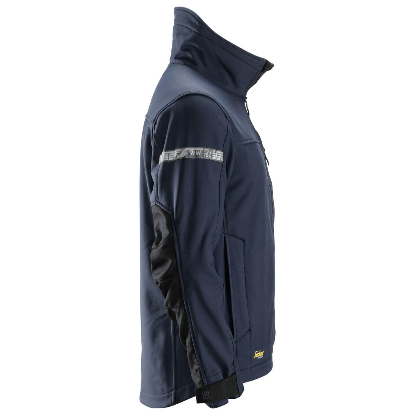 Snickers 1200 AllroundWork Soft Shell Jacket Navy Black right #colour_navy-black