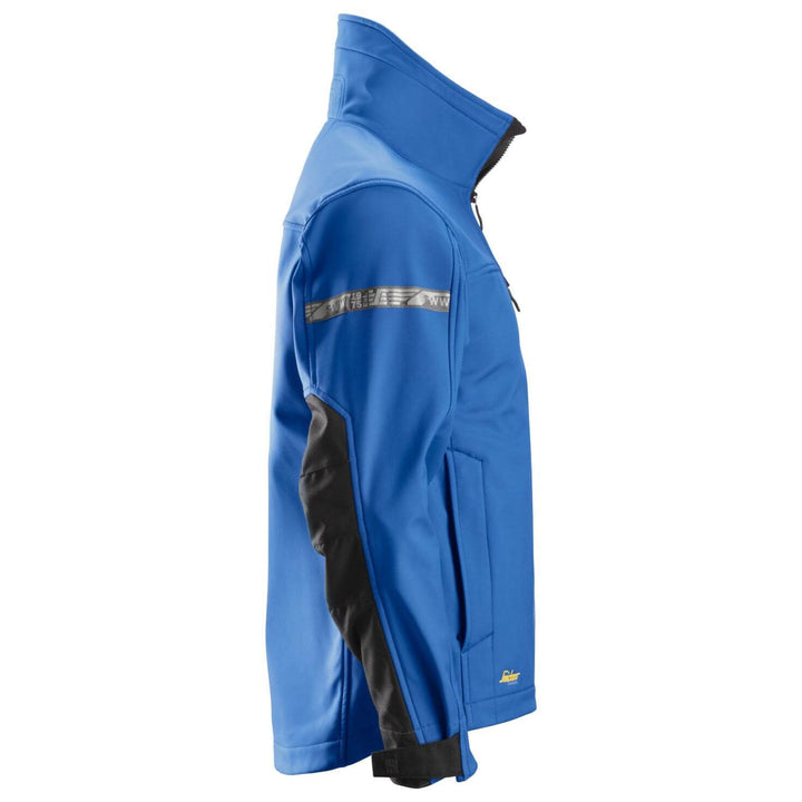 Snickers 1200 AllroundWork Soft Shell Jacket True Blue Black right #colour_true-blue-black