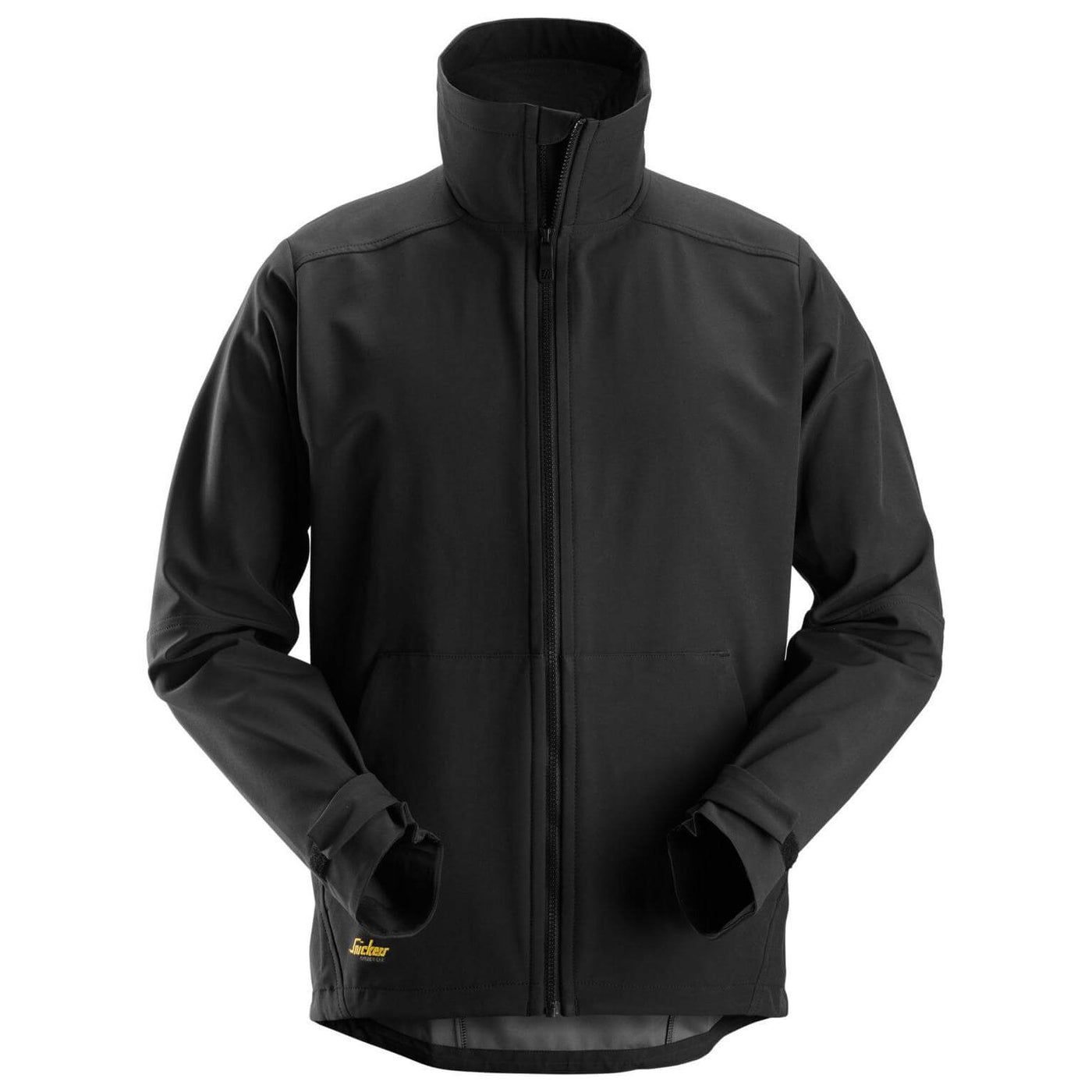 Snickers 1205 AllroundWork Windproof Soft Shell Jacket Black Main #colour_black
