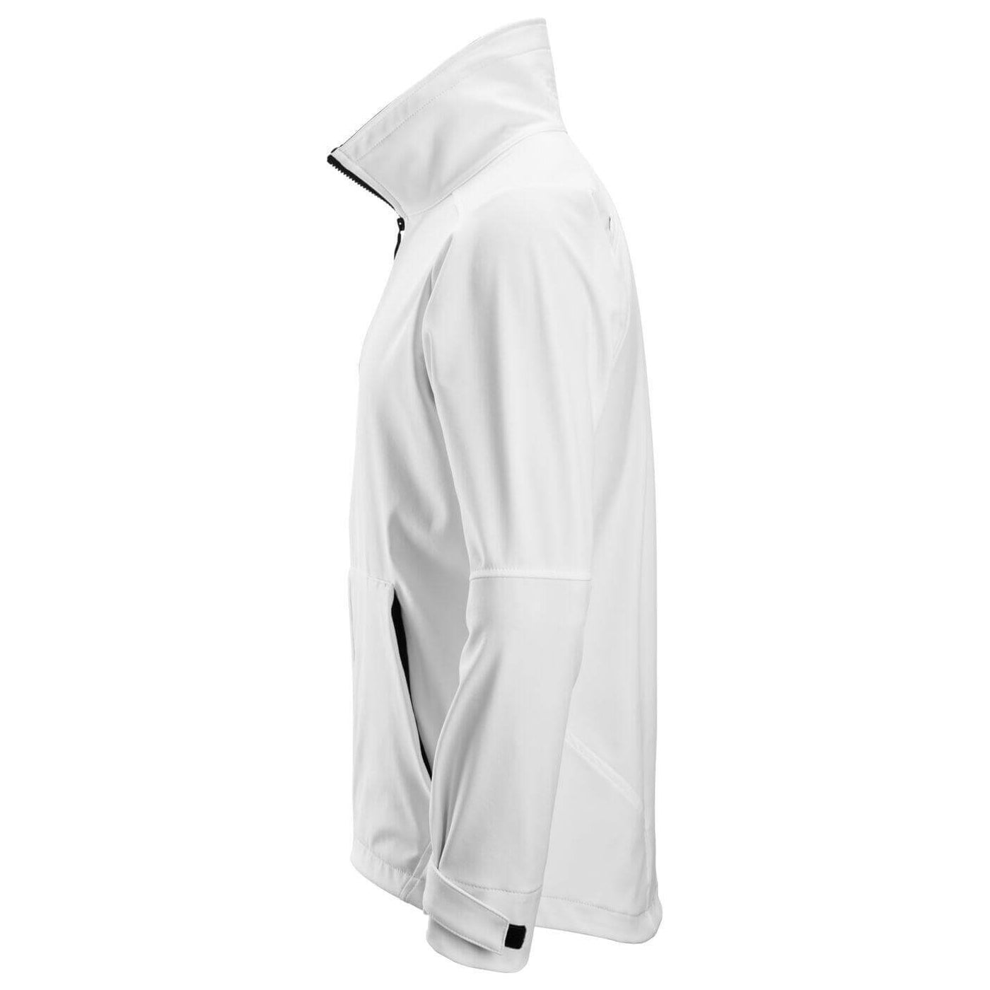 Snickers 1205 AllroundWork Windproof Soft Shell Jacket White left #colour_white