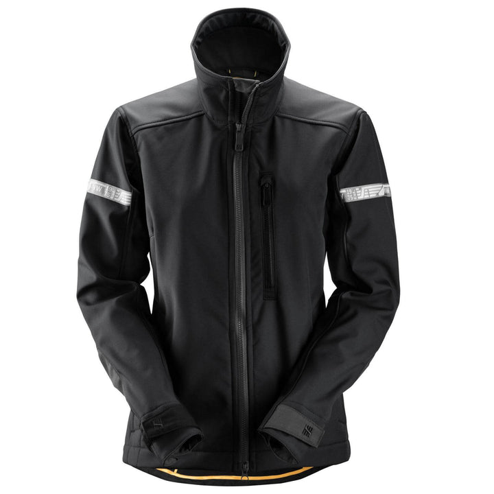 Snickers 1207 AllroundWork Womens Soft Shell Jacket Black Black Main #colour_black-black