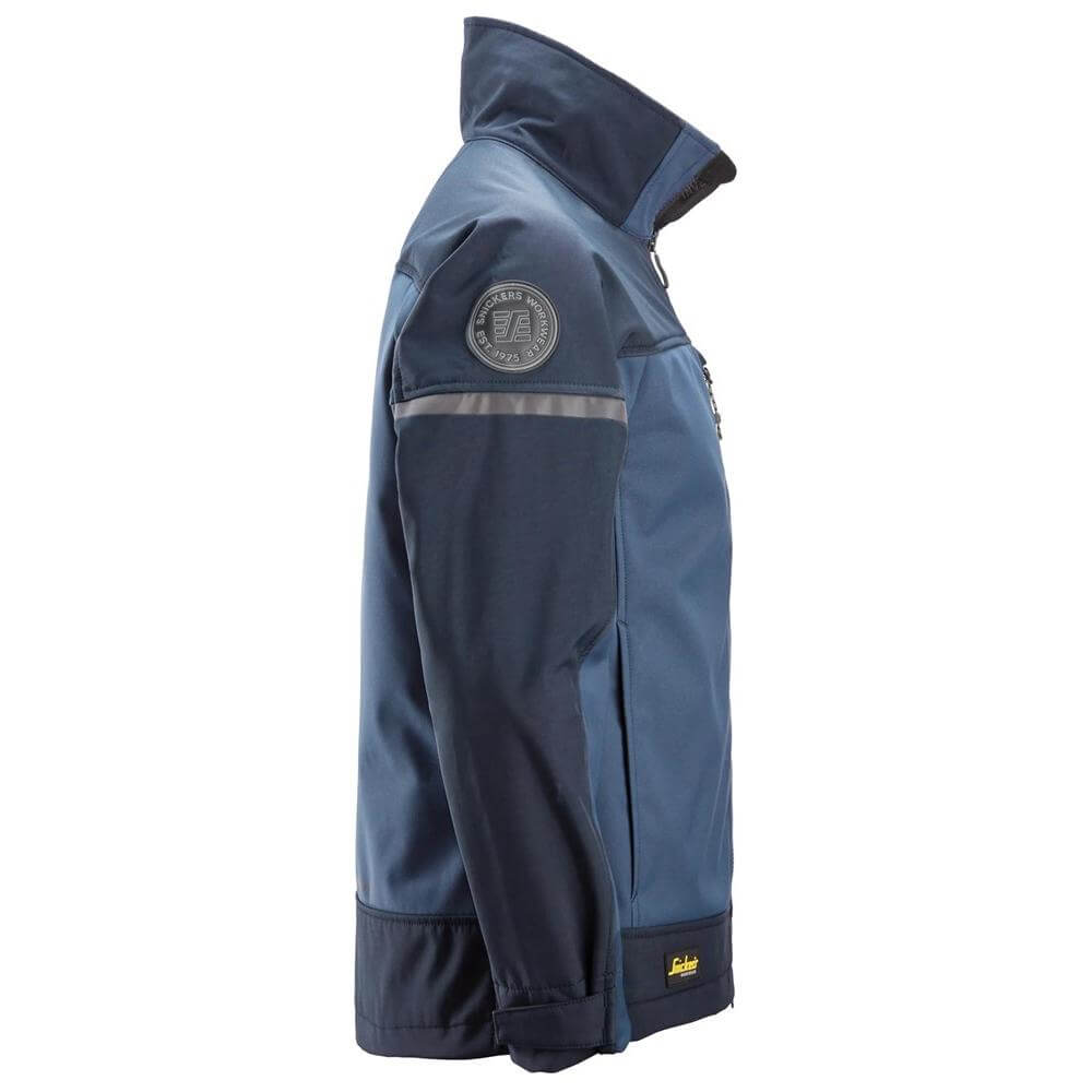Snickers 1216 AllroundWork Softshell Stretch Jacket Navy Dark Navy right #colour_navy-dark-navy