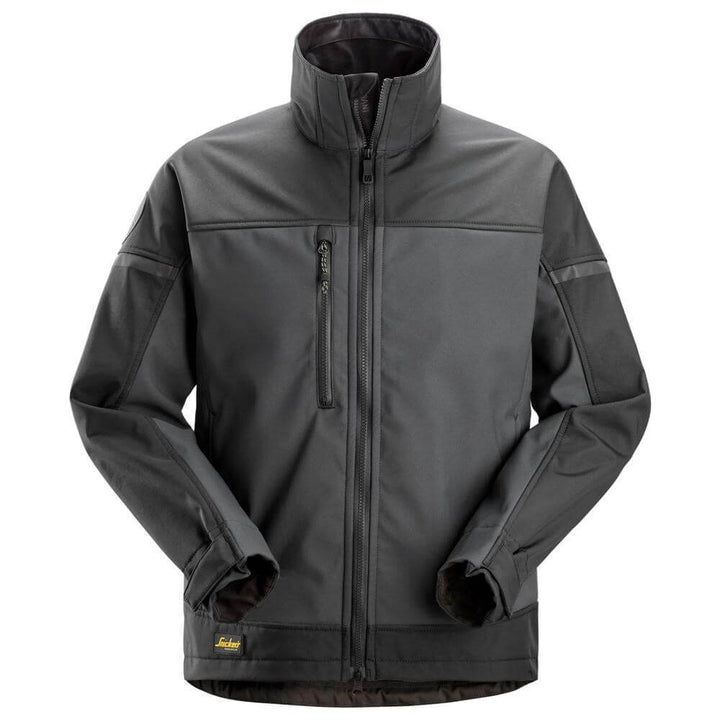 Snickers 1216 AllroundWork Softshell Stretch Jacket Steel Grey Dark Steel Grey Main #colour_steel-grey-dark-steel-grey