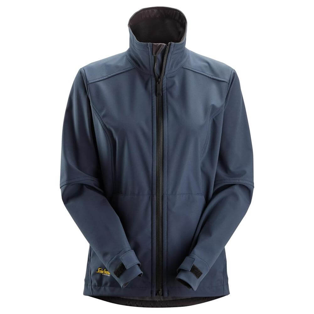 Snickers 1247 AllroundWork Womens Windproof Softshell Jacket Navy Main #colour_navy