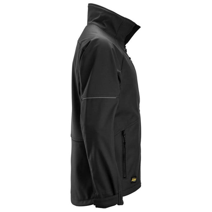 Snickers 1258 AllroundWork Softshell Jacket Black Black right #colour_black-black