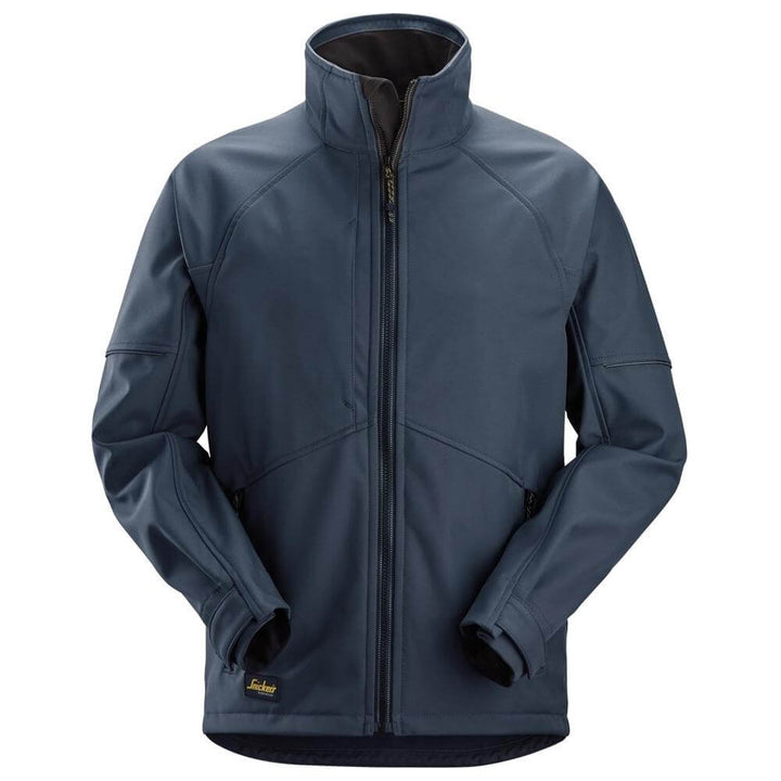 Snickers 1258 AllroundWork Softshell Jacket Navy Black Main #colour_navy-black