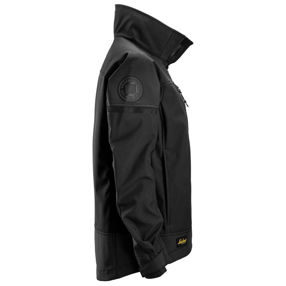Snickers 1276 AllroundWork Women���s Softshell Stretch Jacket Black Black right #colour_black-black
