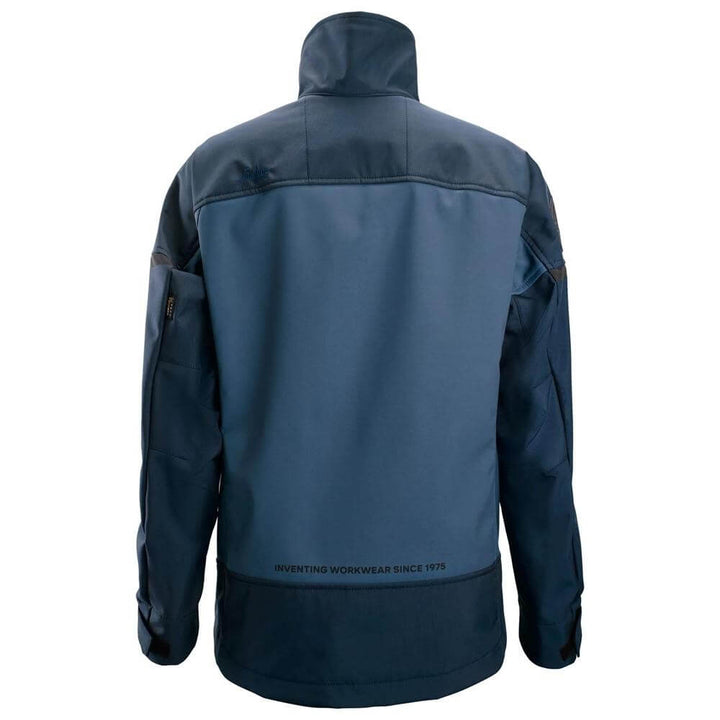 Snickers 1276 AllroundWork Women���s Softshell Stretch Jacket Navy Dark Navy back #colour_navy-dark-navy