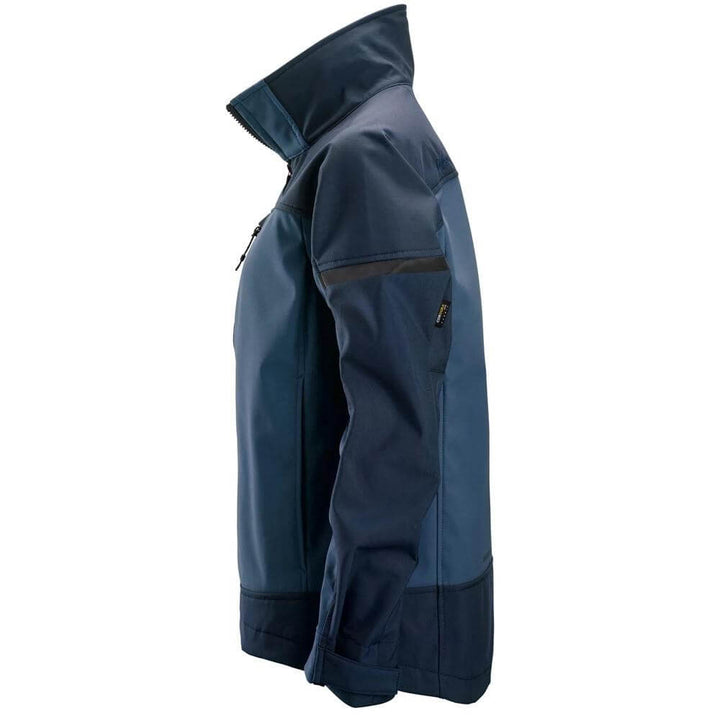 Snickers 1276 AllroundWork Women���s Softshell Stretch Jacket Navy Dark Navy left #colour_navy-dark-navy